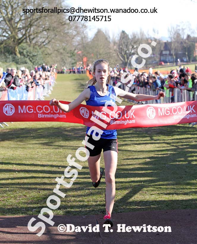 Girls under-15s Inter Counties Cross Country,  Cofton Park, Birmingham. Photo: David T. Hewitson/Sports for All Pics